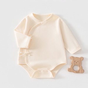 【BABY】パステルカラー長袖ロンパース