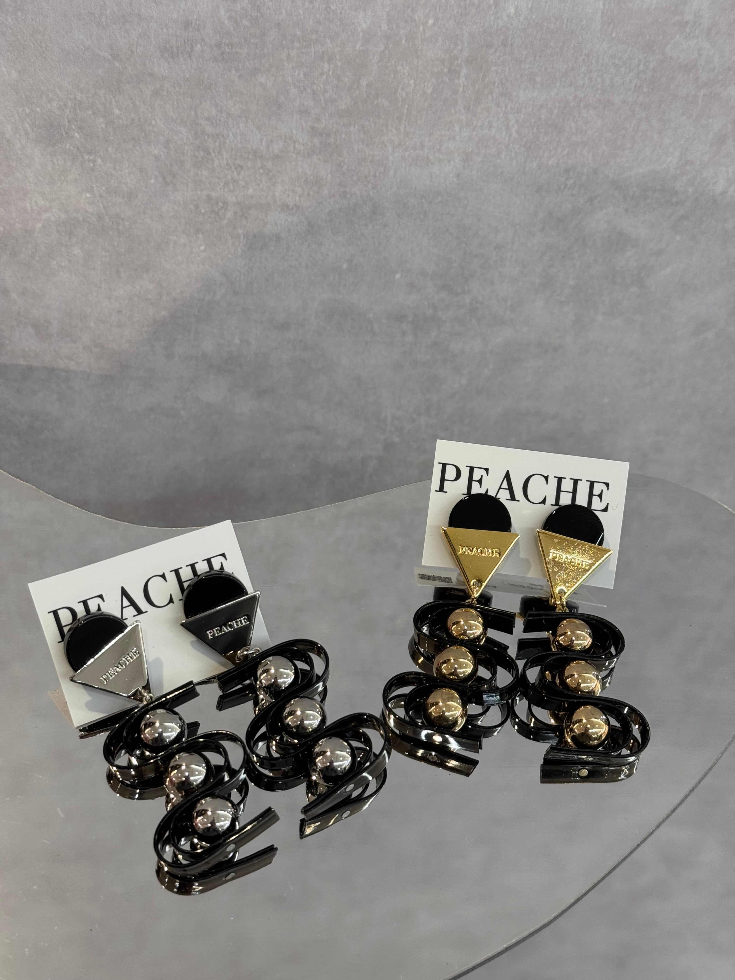 double wave bronze×black gold