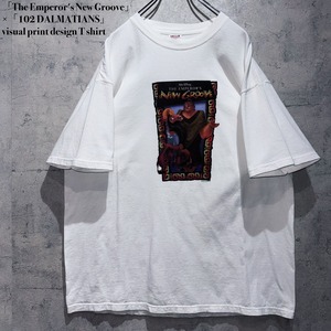 「The Emperor's New Groove」×「102 DALMATIANS」visual print design T shirt