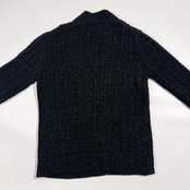 theory セオリー ローゲージ 前開き ニット カーディガン 40/ブラック系 メンズ