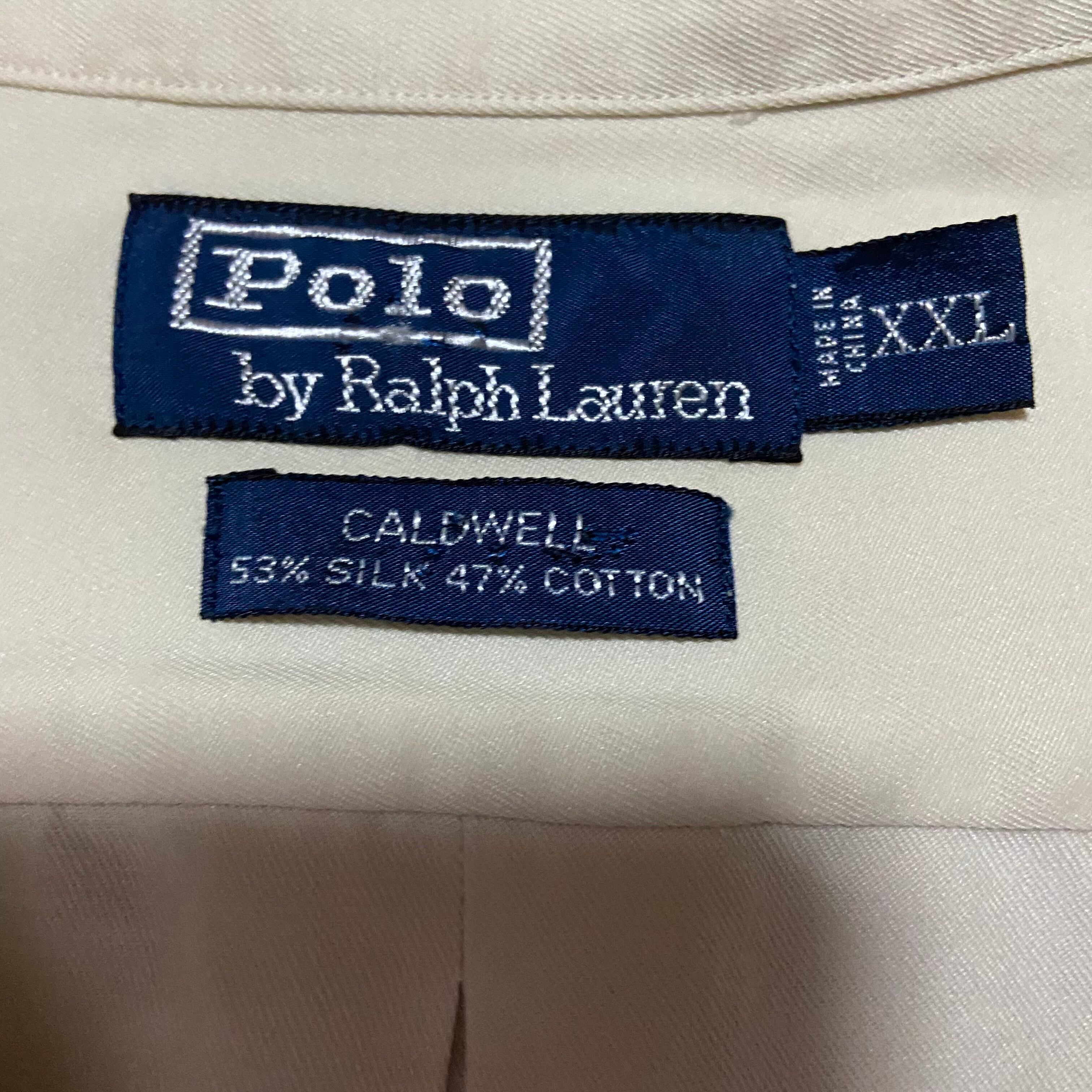 Polo Ralph Lauren Open Color shirt Caldwell linen×silk “White” XXL | Big  Apple Store
