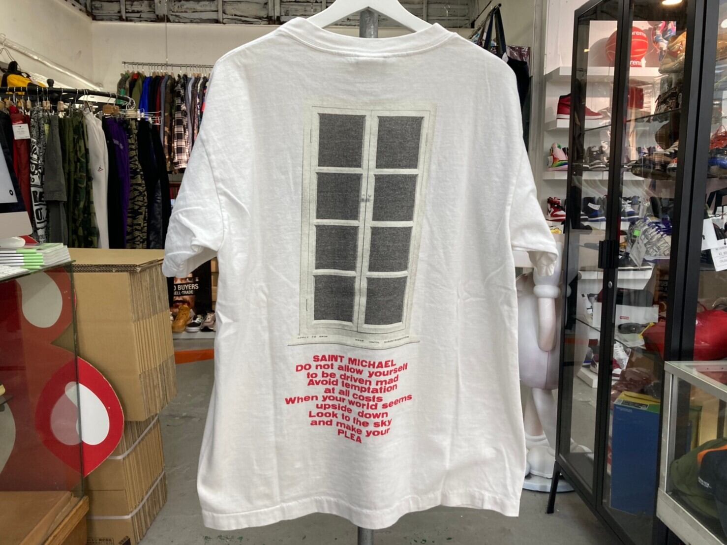 SAINT MICHAEL 21SS DOOR TEE WHITE MEDIUM 70KI9039 | BRAND BUYERS OSAKA