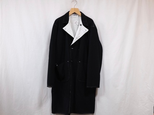 TENDER Co.”WS969 DOUBLE BREASTED OVER COAT BLACK”