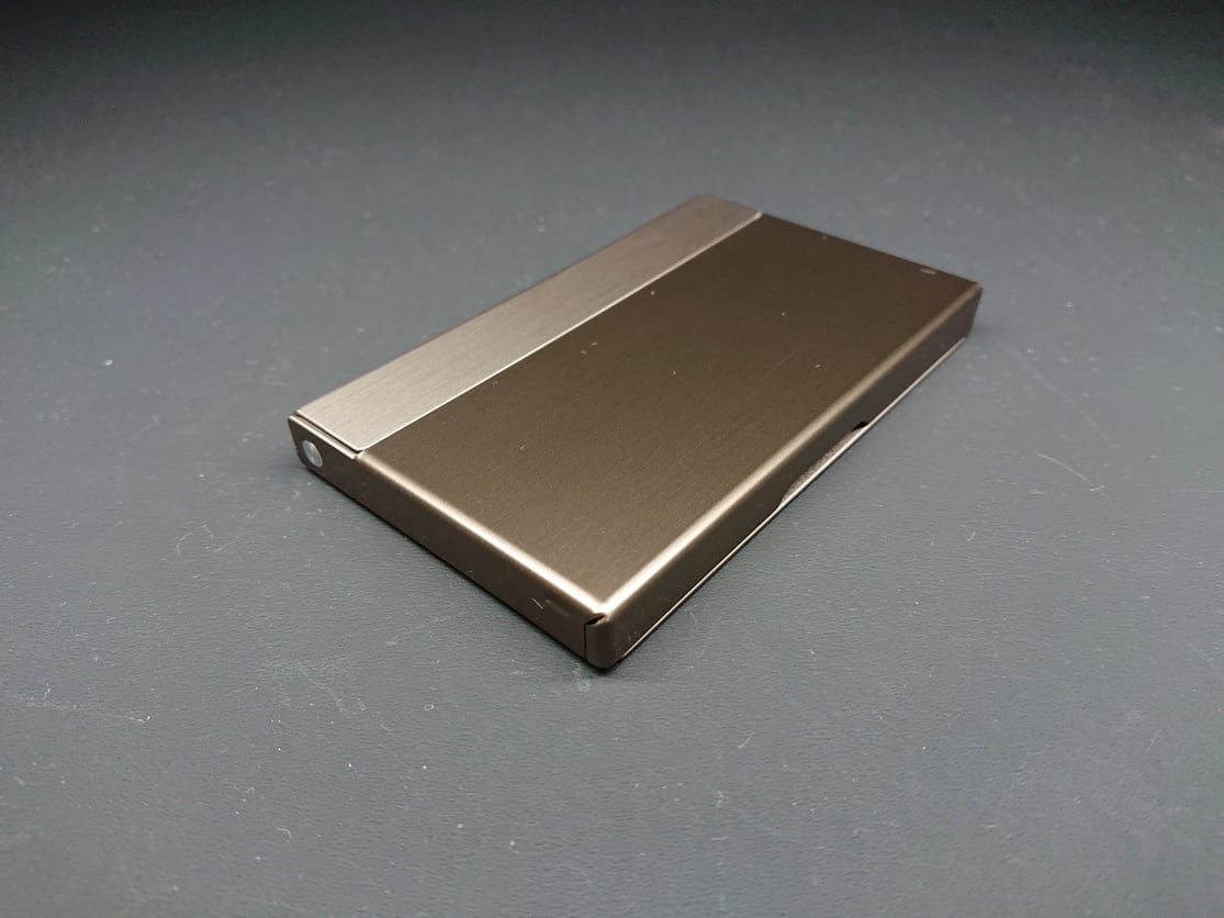アルミニウム製名刺カードケース ブロンズ色 | 軽金属皮膜商店