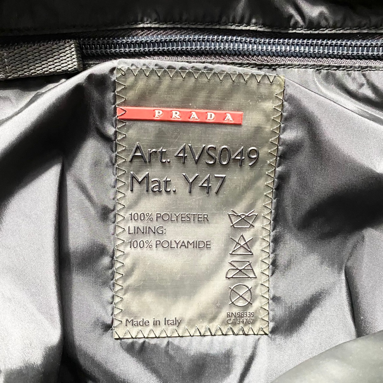 PRADA SPORT nylon square hand bag