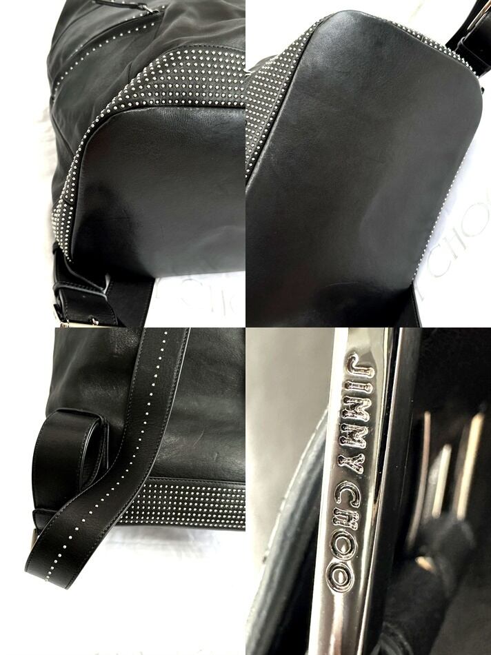 JIMMY CHOO ジミーチュウ FITZROY フィッツロイ ドットスタッズ バック