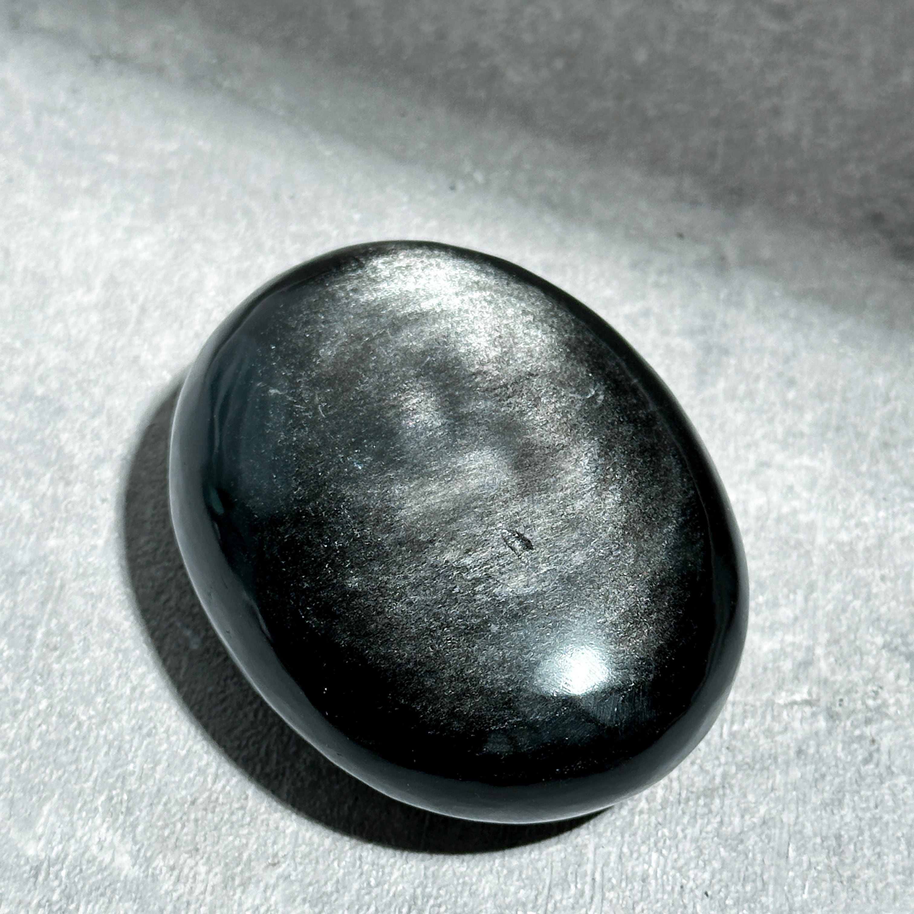 シルバーオブシディアン パーム84◇ Silver obsidian ◇天然石・鉱物