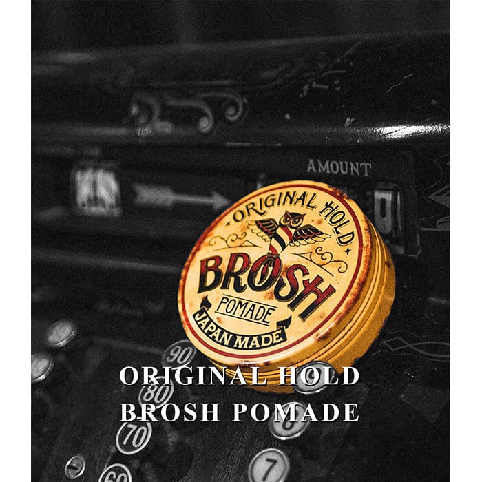 ブロッシュ ポマード 水性 メンズ オリジナル BROSH POMADE ORIGINAL HOLD 115g グリース 整髪料 スタイリング剤