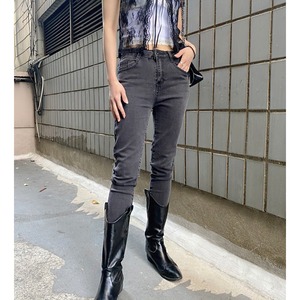 [KIIKO] Slim Middleway Skinny Jeans (2 color) 正規品 韓国ブランド 韓国代行 韓国通販 韓国ファッション パンツ スキニー