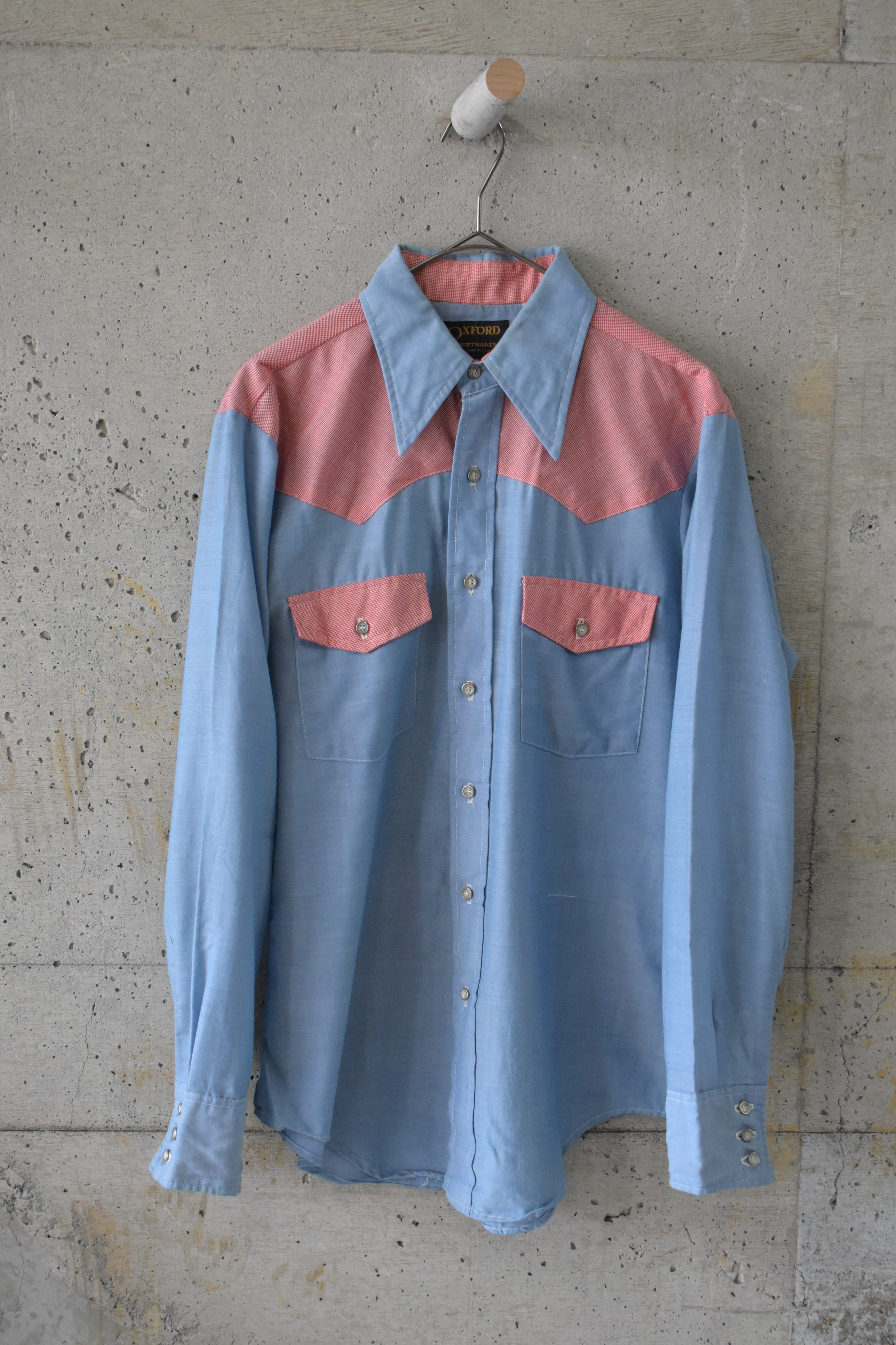 Red and blue Western shirt