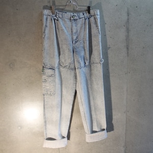 Tapered Baggy 3Tuck Chemical Wash Pants