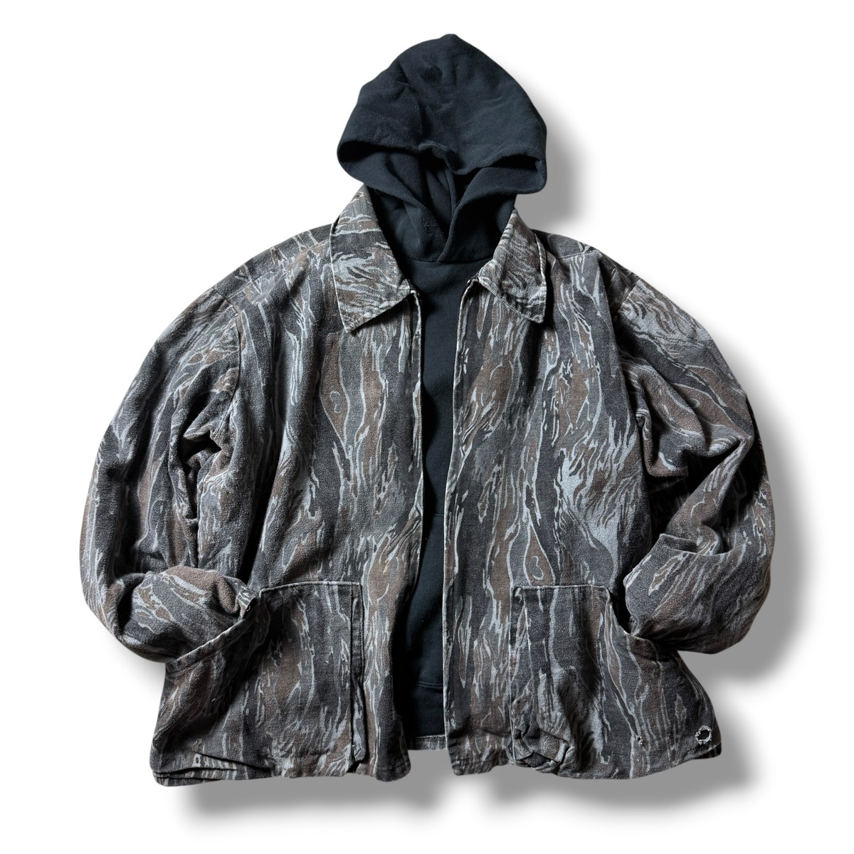 【XLサイズ】80～90s Vertical Tiger Stripes Camo Jacket | Provider