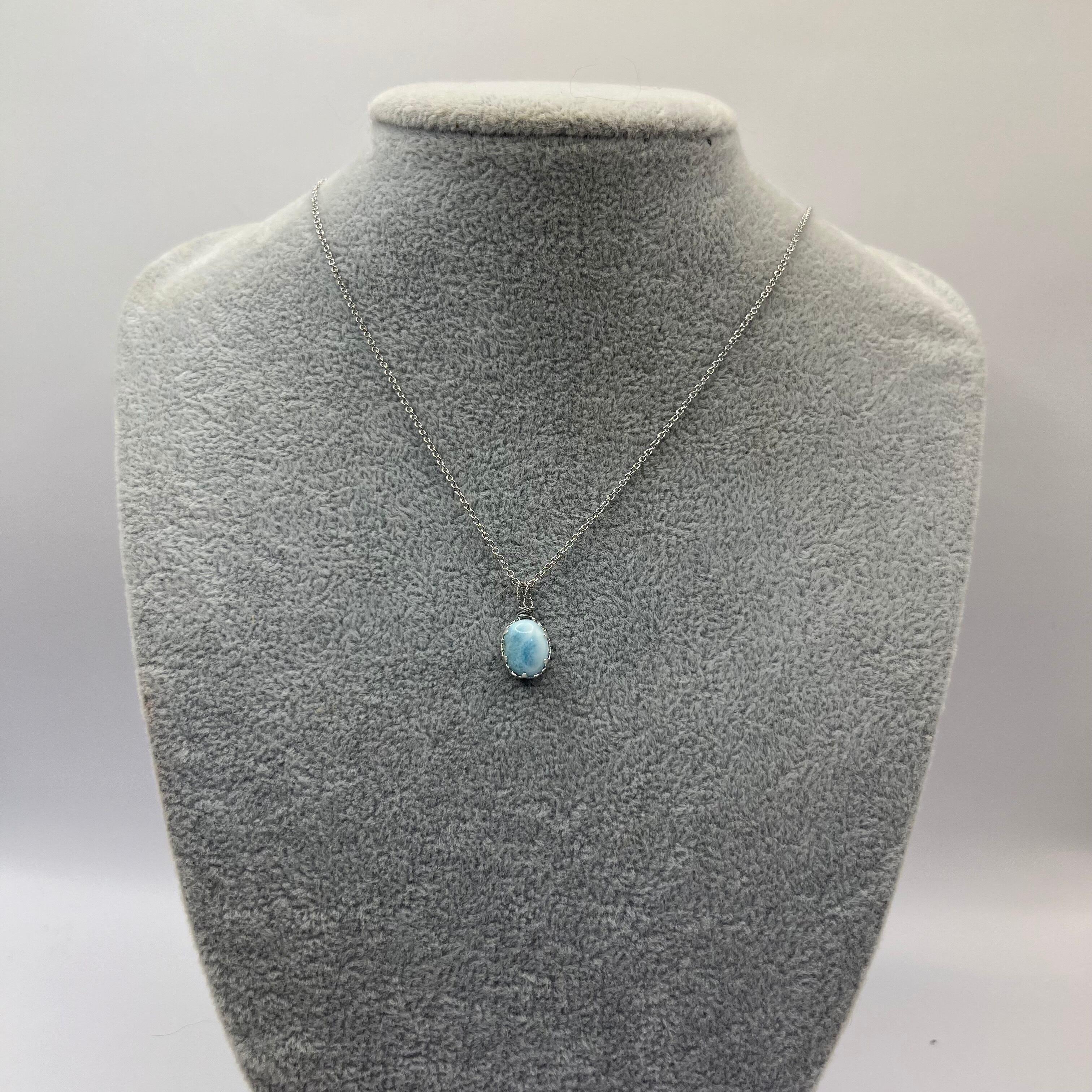 天然石 ドミニカ共和国産 ラリマー ネックレス | KYOUKOjewelry 天然石 ドミニカ共和国産 ラリマー ネックレス | KYOUKOjewelry