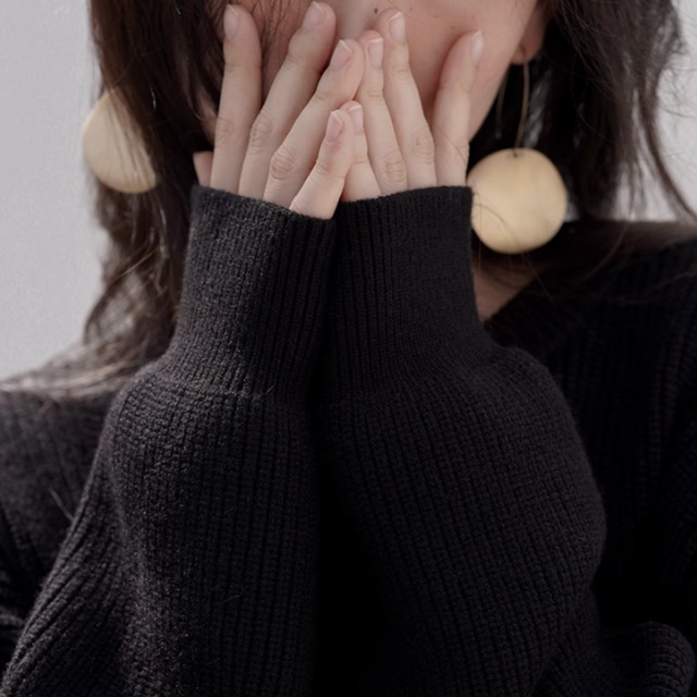 ロングオーバーニット