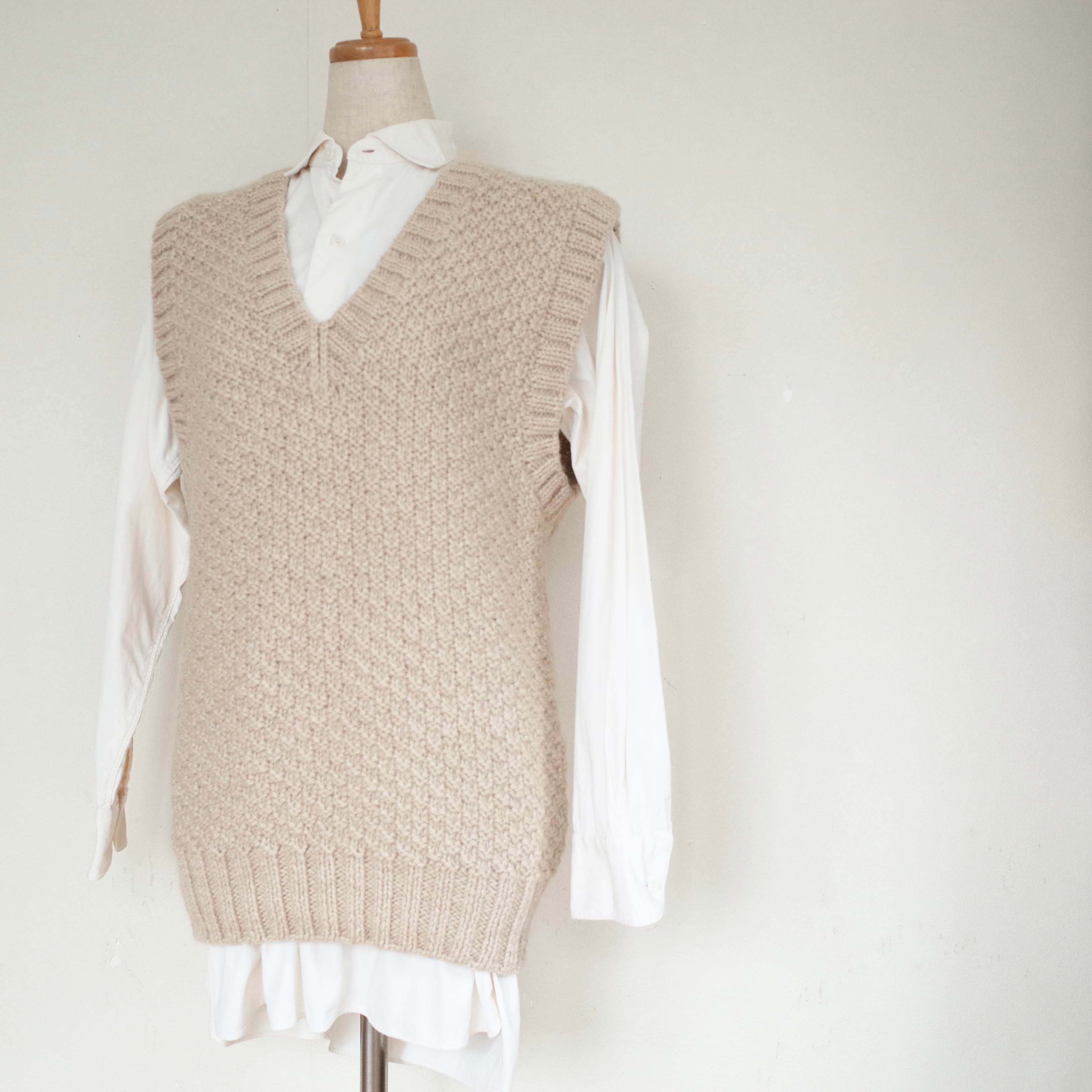 Hand knit vest