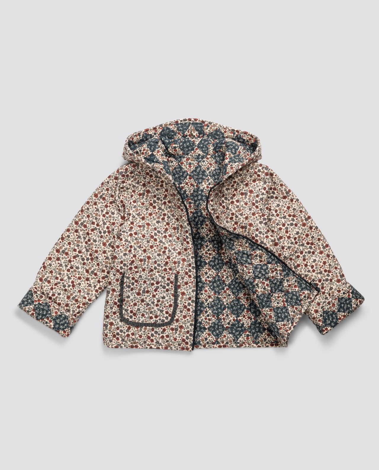 Little Cotton Clothes　Jojo Reversible Jacket Harelquin Floral
