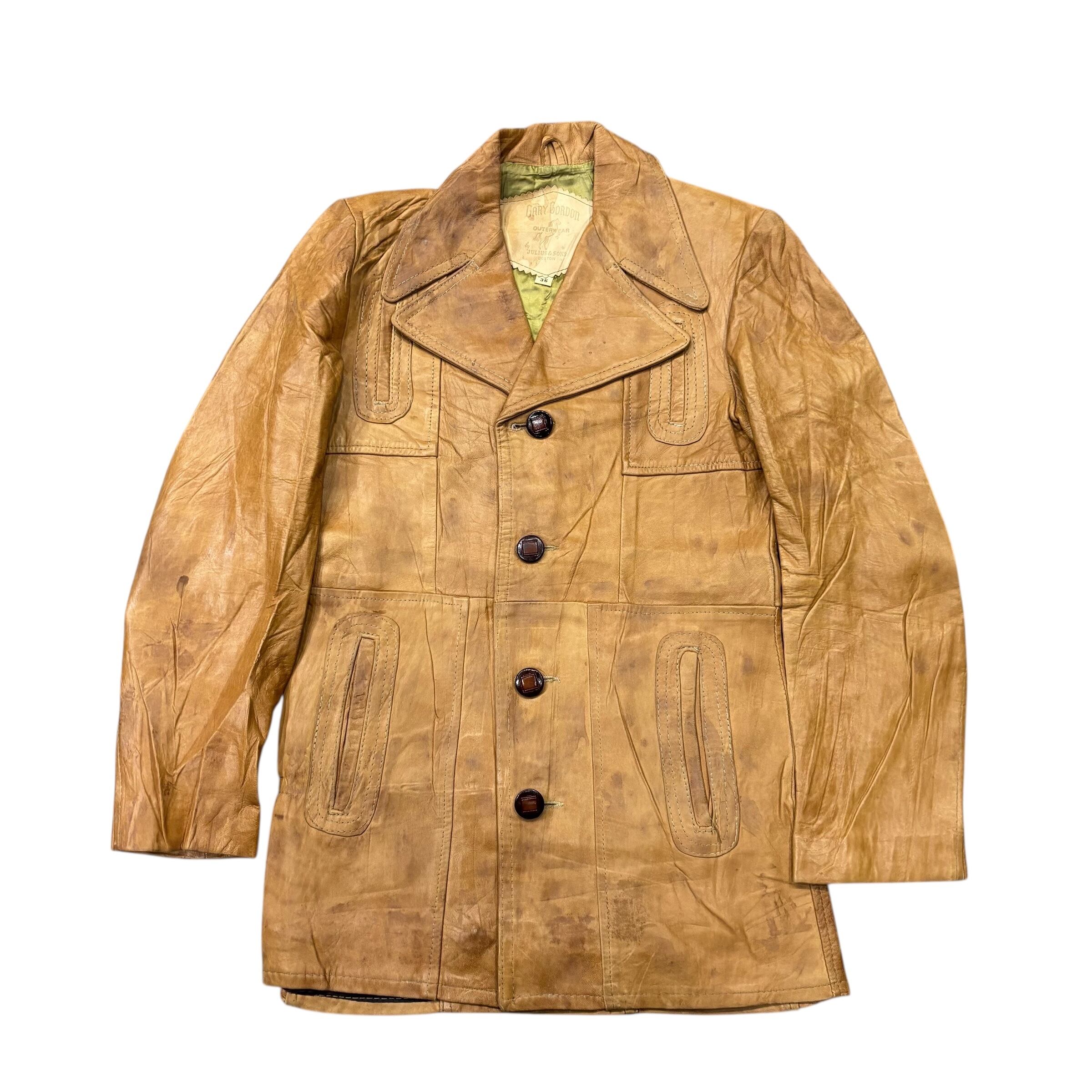【古着】”GARY BORDON” Leather Coat