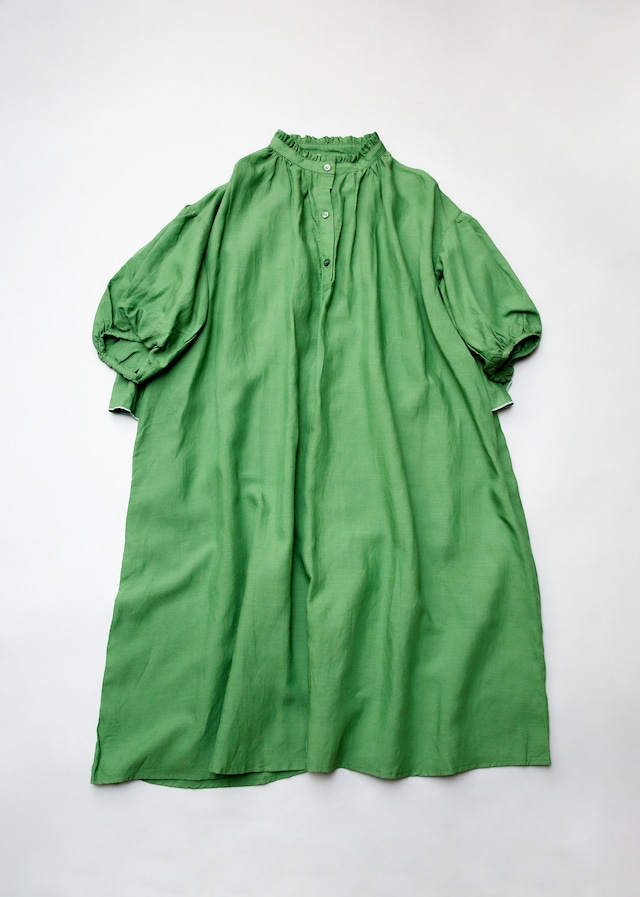 〈 michirico 24SS 〉 Back gather dress / グリーン / Women's