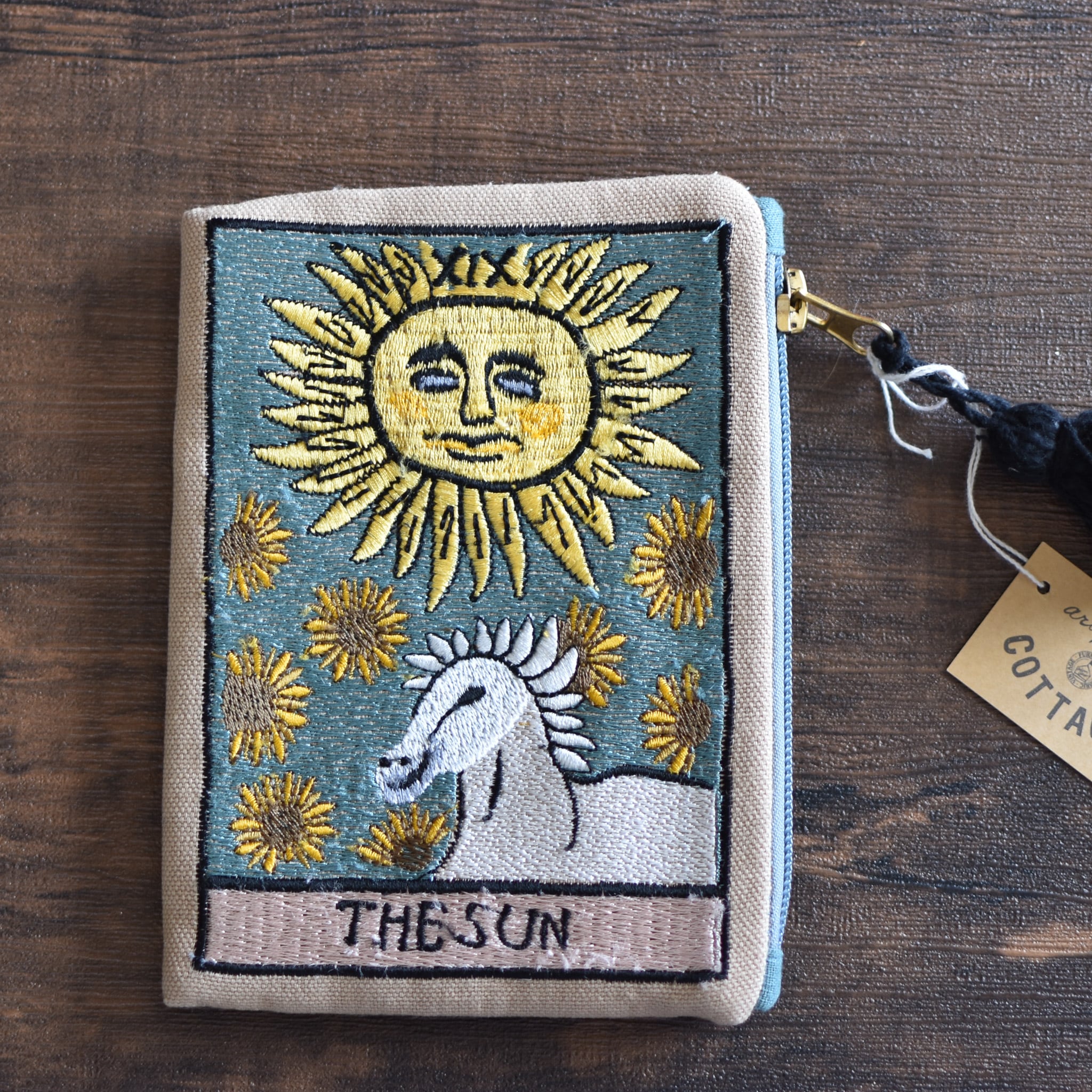 大事な材料やアクセサリー入れ 持ち運びケース タロットカード柄