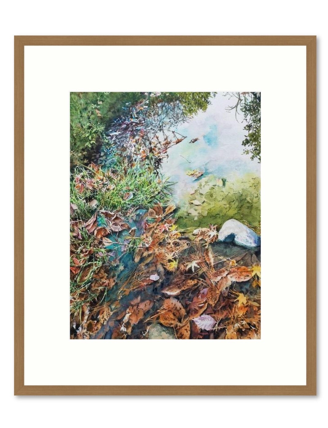 水彩画 画題「水溜まりの色模様」 | yamakasumi56