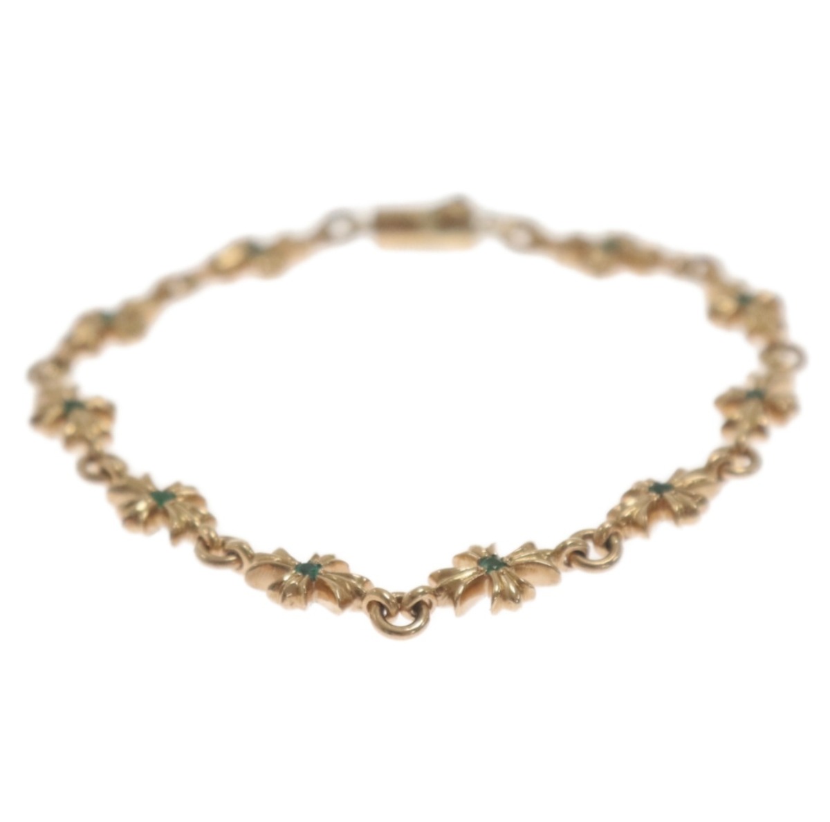 CHROME HEARTS クロムハーツ 22K TNY E CH PLS P EMRLD タイニーECH 