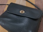 AMERICA 1990’s OLD COACH “Dark NAVY Leather” Small size bag