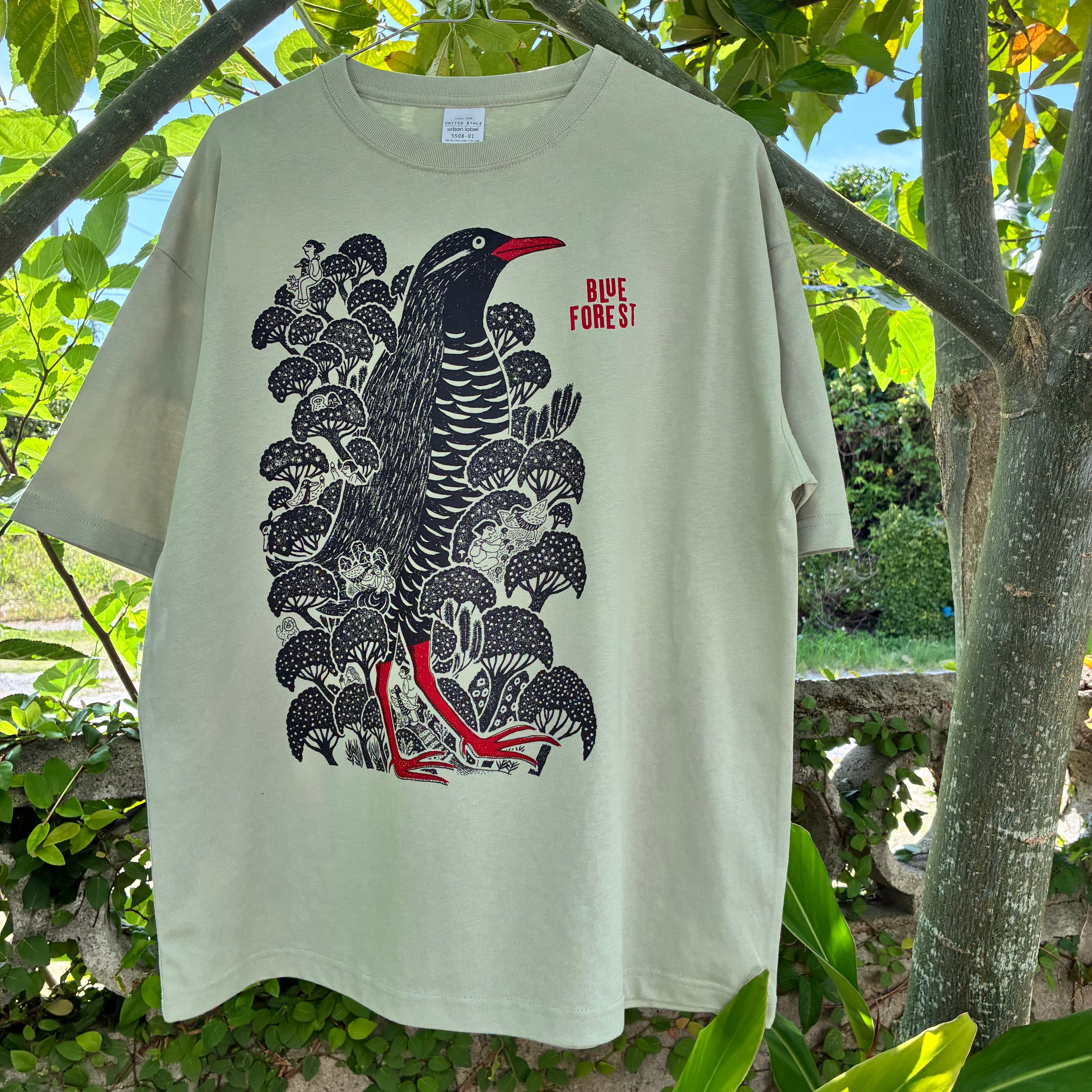 T-shirts/ヤンバルクイナの森（ビッグシルエット） | BLUE FOREST ART