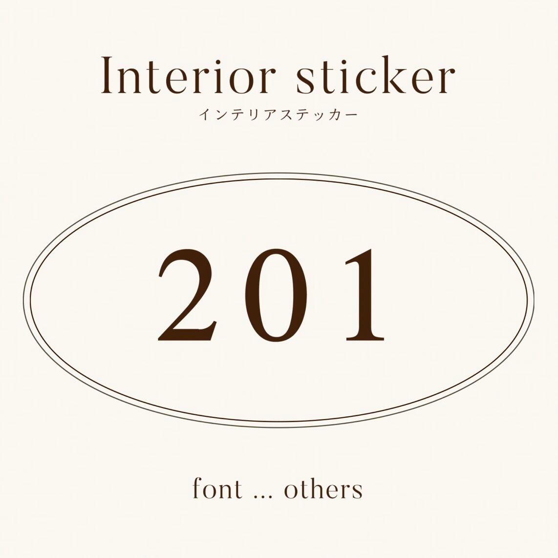 Room Number|font others