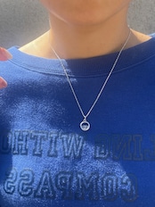 シルバークリスタルラウンドネックレス