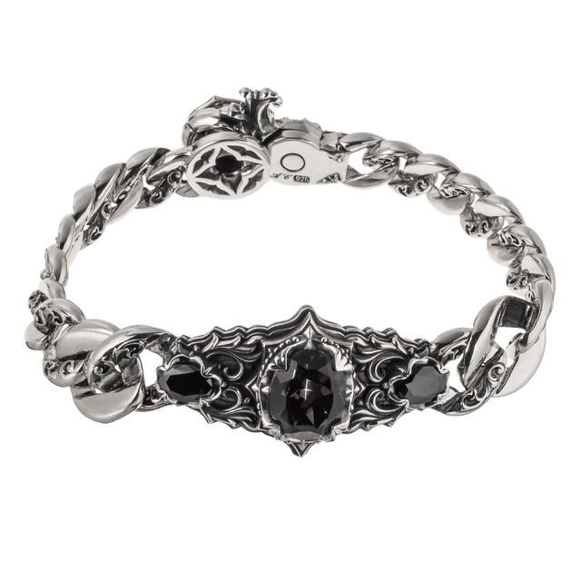 【ブレスレット売り上げランキング2位】ブラックナイトブレスレット	ACB0131	Black knight bracelet/シルバーアクセサリーブランドsilver jewelry