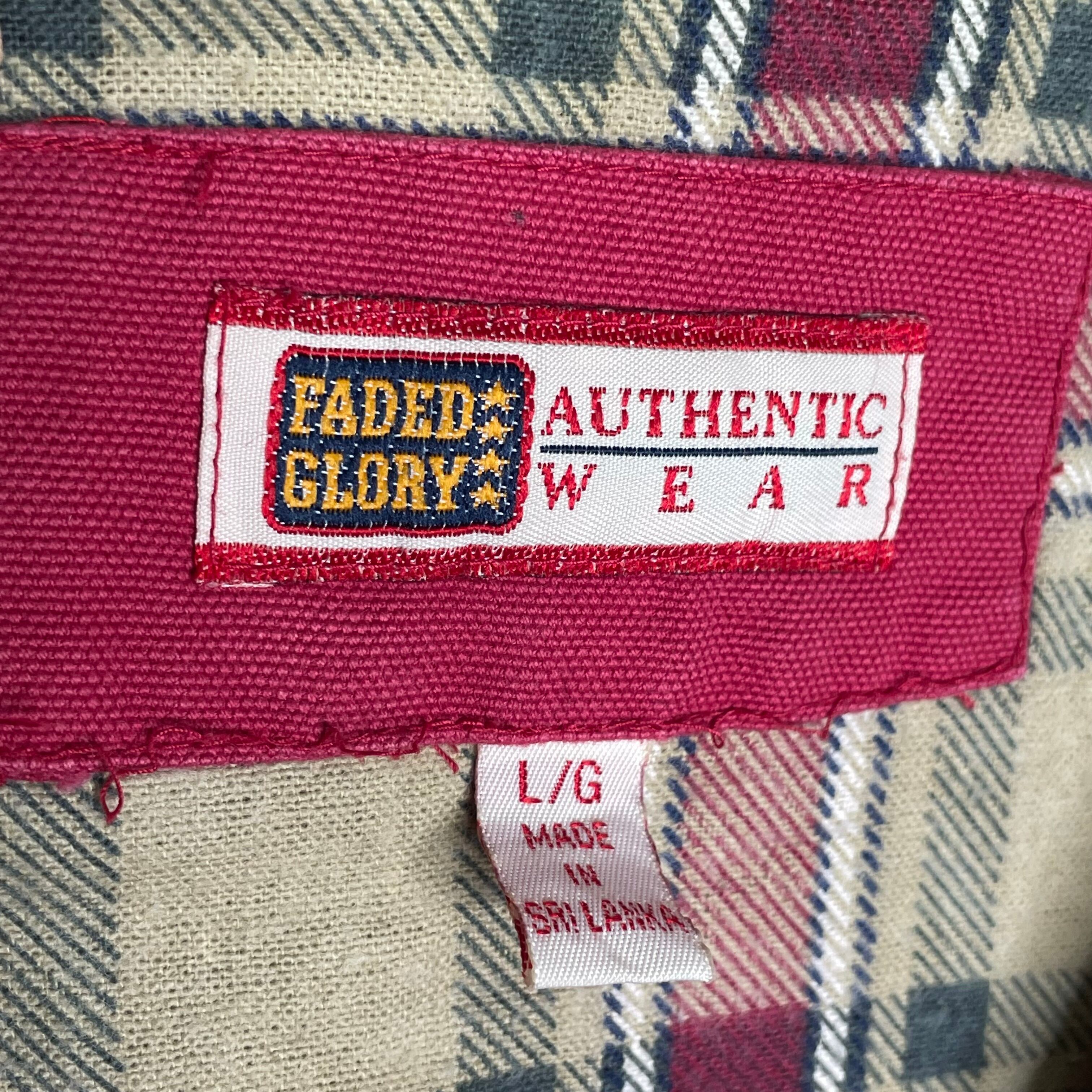 FADED GLORY カバーオール L（XL相当）レッド コットン100% 襟