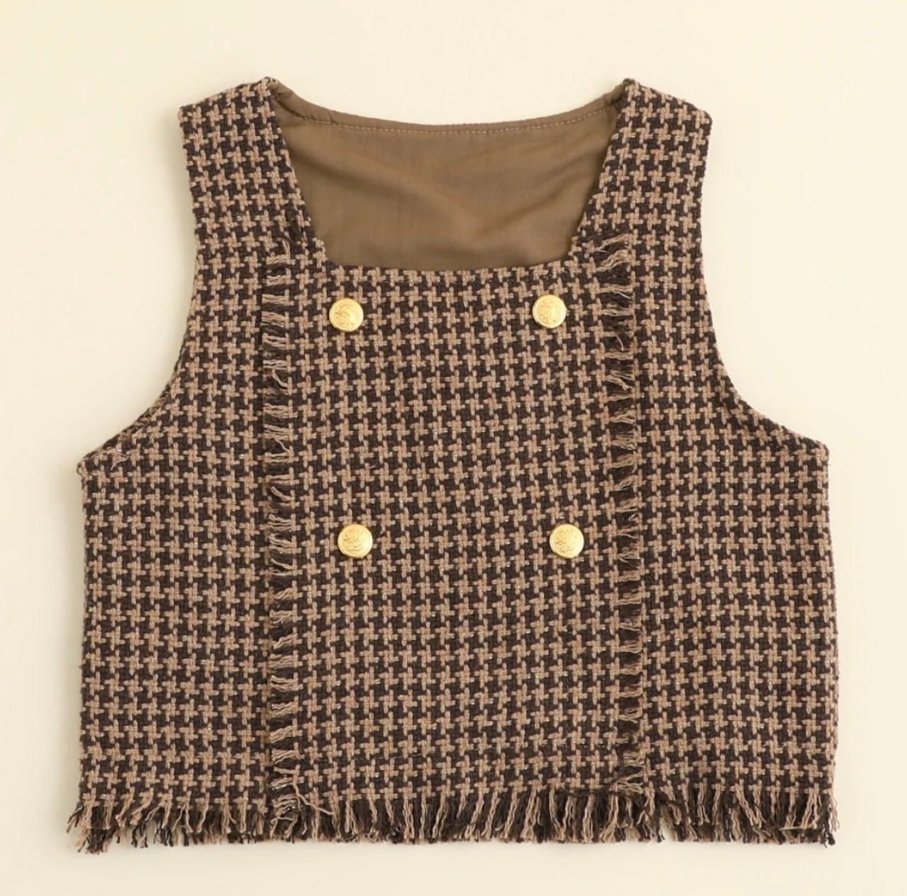 千鳥柄 セットアップ 女の子 秋冬服 長袖 カットソー | ⭐︎Ruann⭐︎