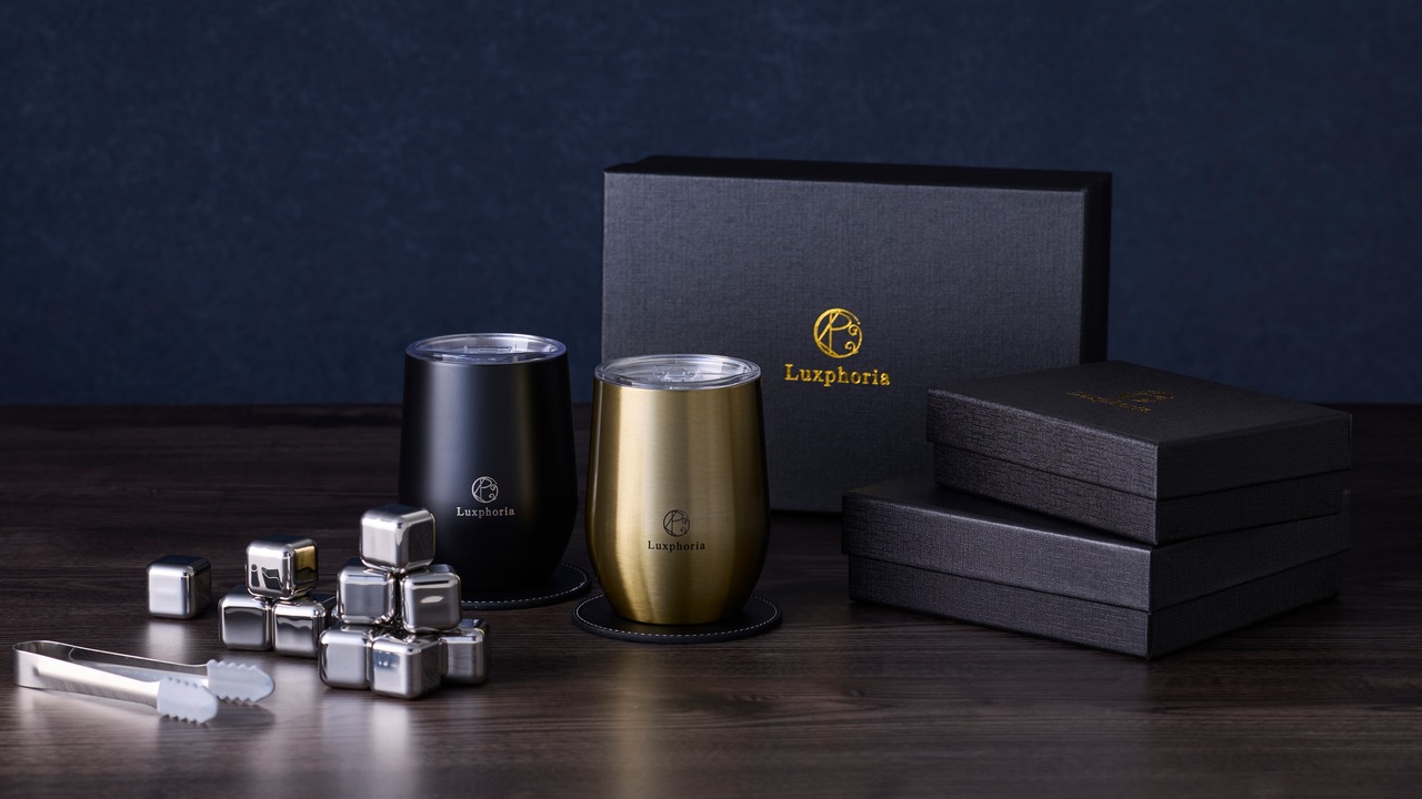 一生モノの贈り物｜ 保冷・保温タンブラーセット（ローズゴールド）B0CNZDZZ3S