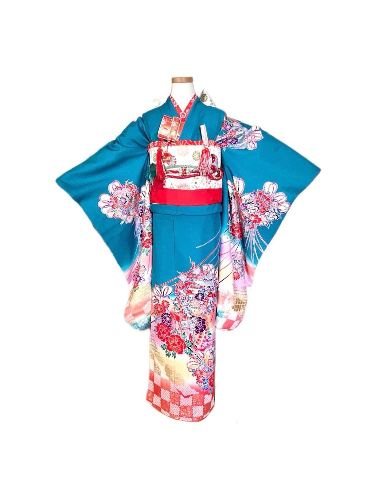 アンティーク着物セット】菊柄着物+名古屋帯 | Pay ID