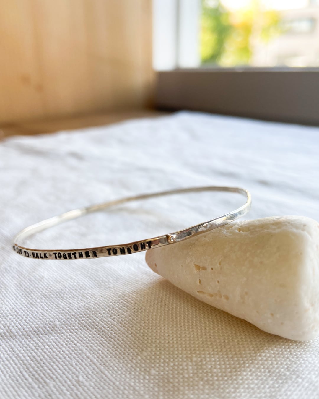 art jewelry marble　シルバーバングル