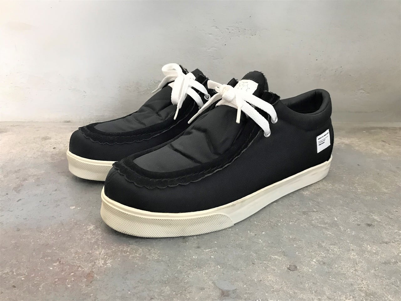 2011SS UNDERCOVERISM "UNDERMAN" SHOES BLACK/WHITE