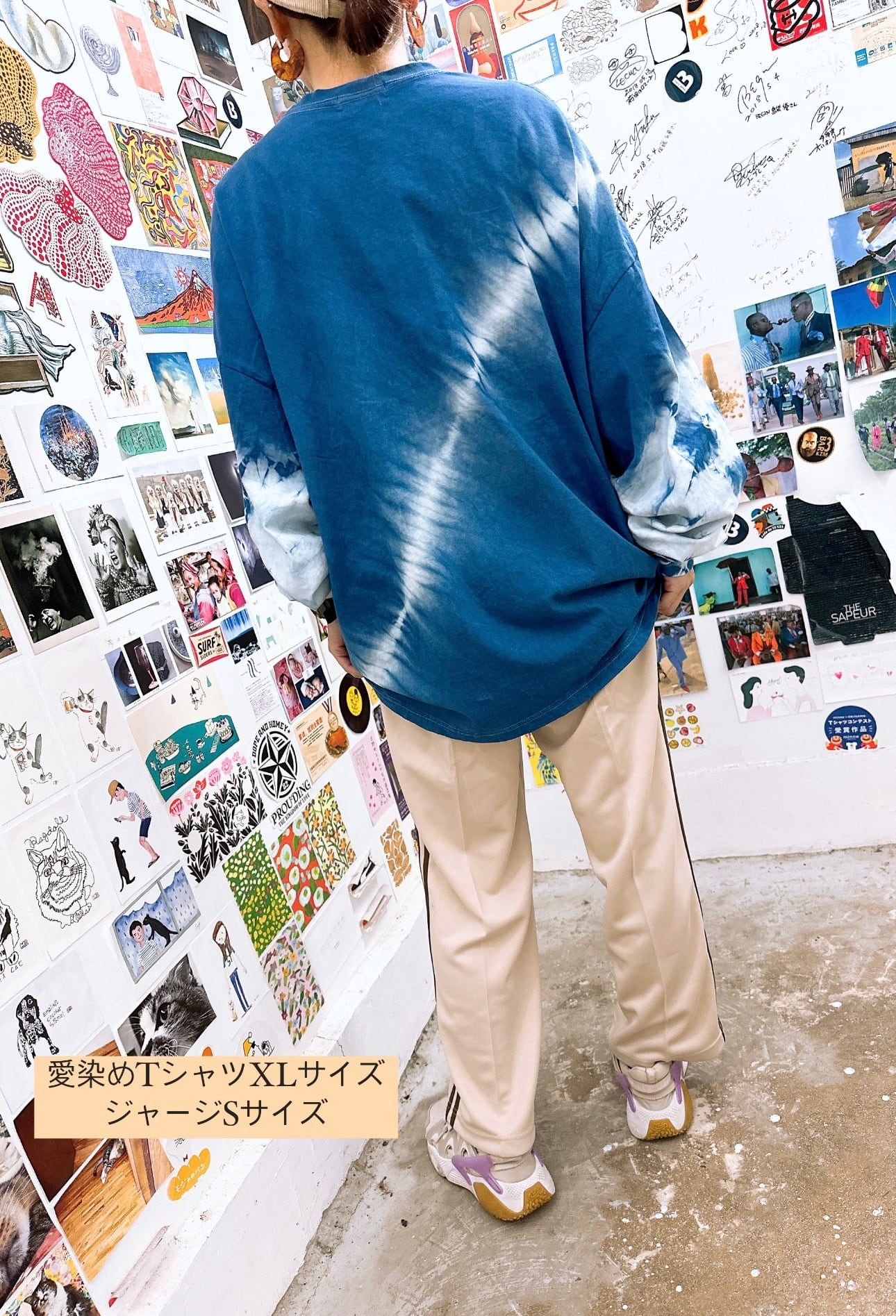 ロンT出品しました 謝謝大家！愛染めロンT | seven oops