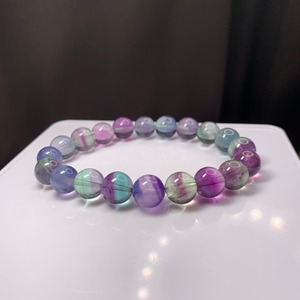 A16.可愛い色合い♪多彩なグラデーションフローライトブレスレット