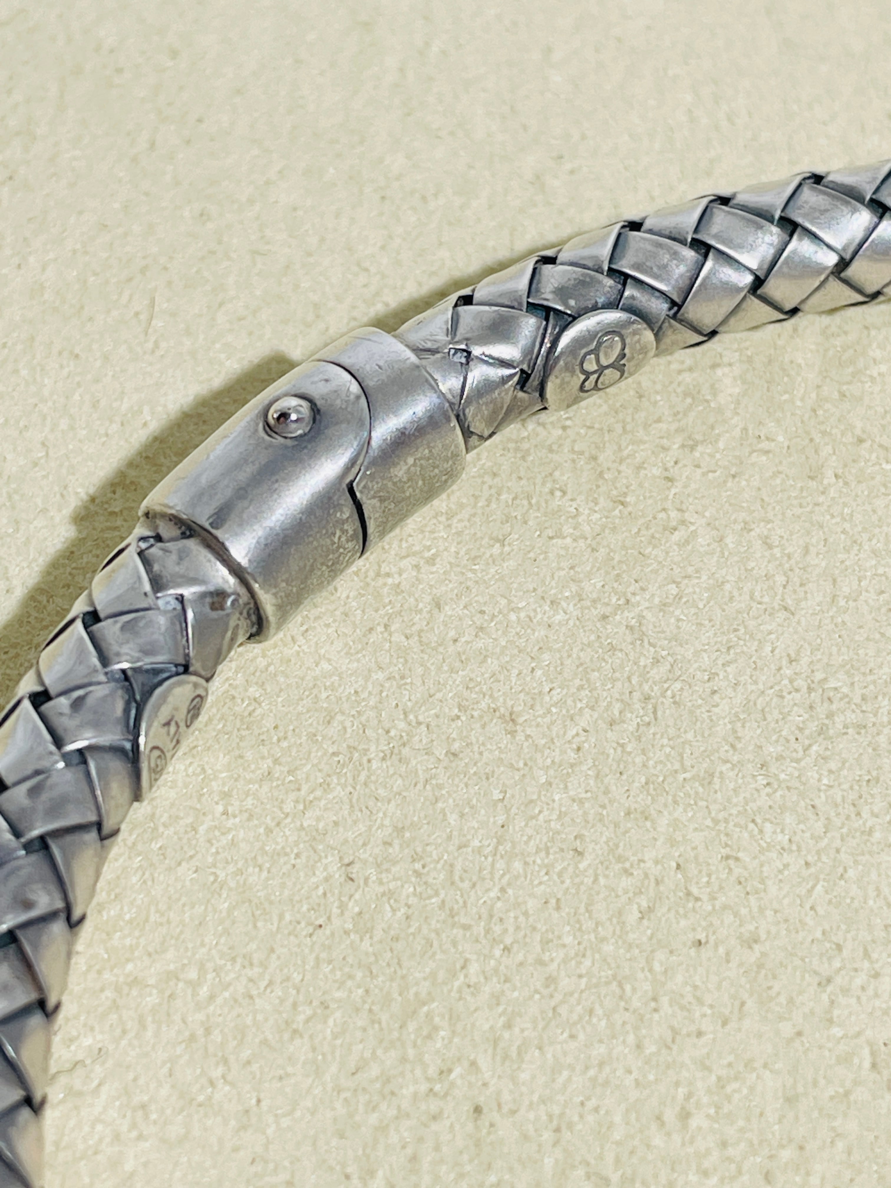Intrecciato Woven Bangle -BOTTEGA VENETA- | Tender Records