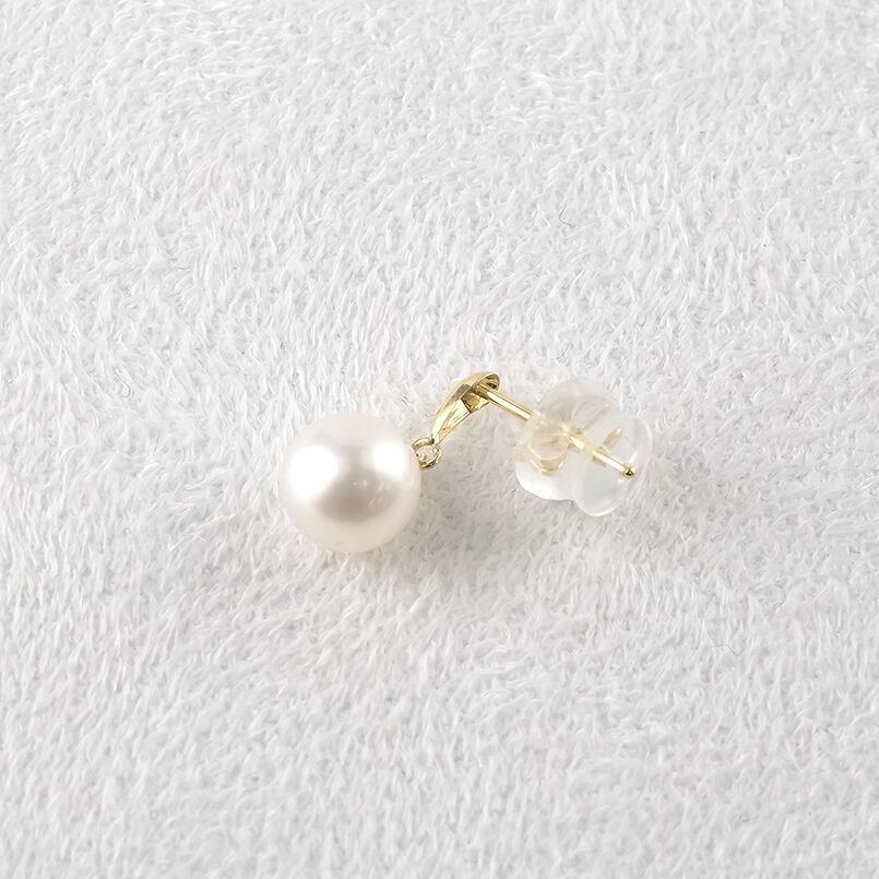 18金 ピアス レディース パール 18k アコヤ真珠 ゴールド シンプル