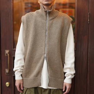Olde H & Daughter(オールドエイチアンドドーター) 26SS "SILK LINEN VEST" -SAND-