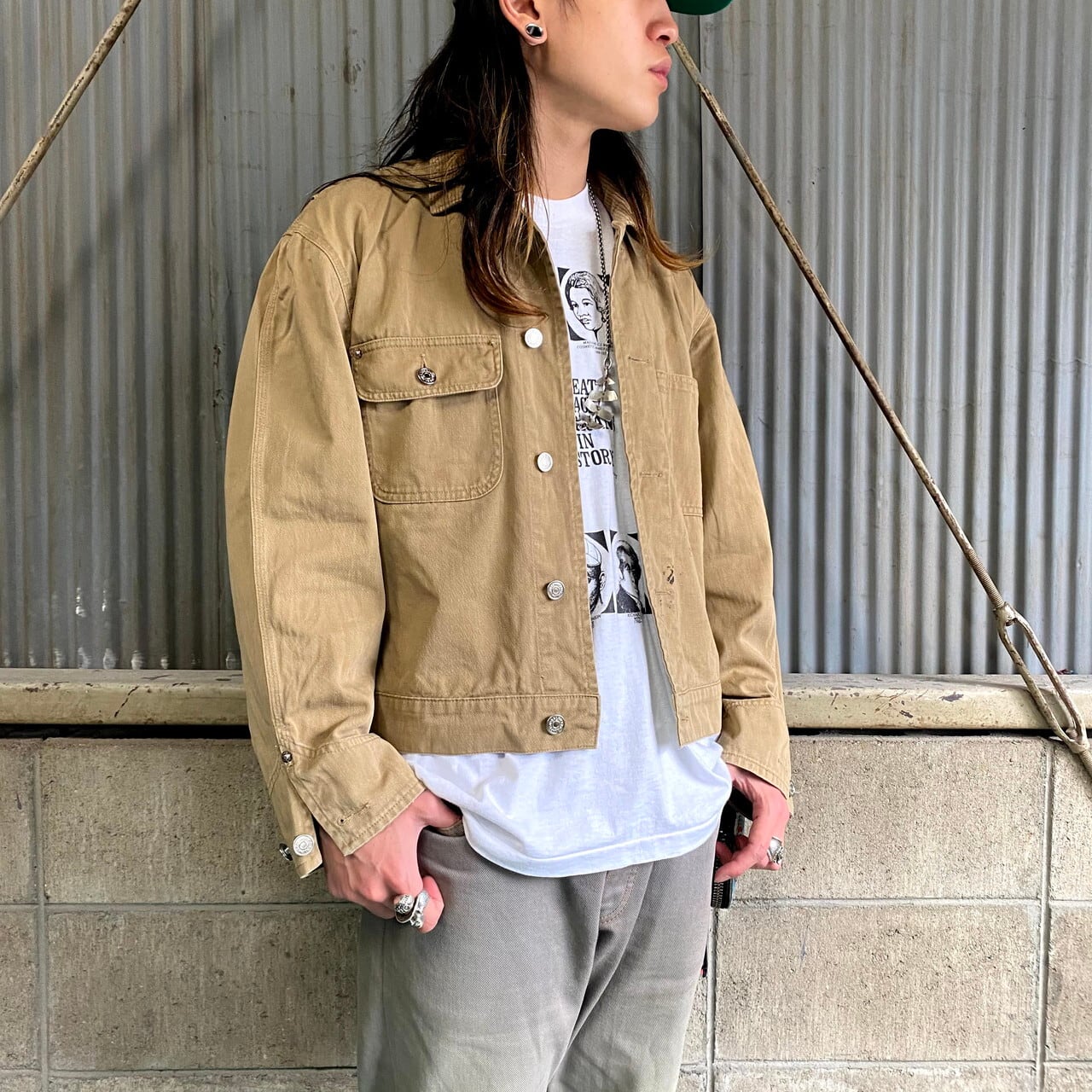 80年代 白タグ Ralph Lauren ラルフローレン トラッカージャケット 