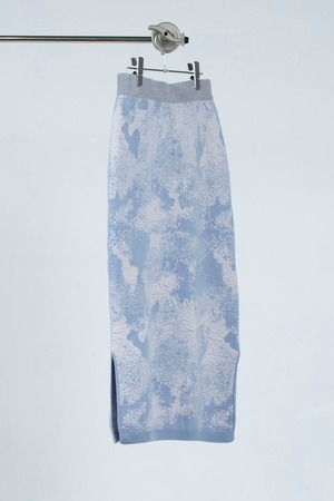 シュクジュウ slit Knit skirt P23aw07