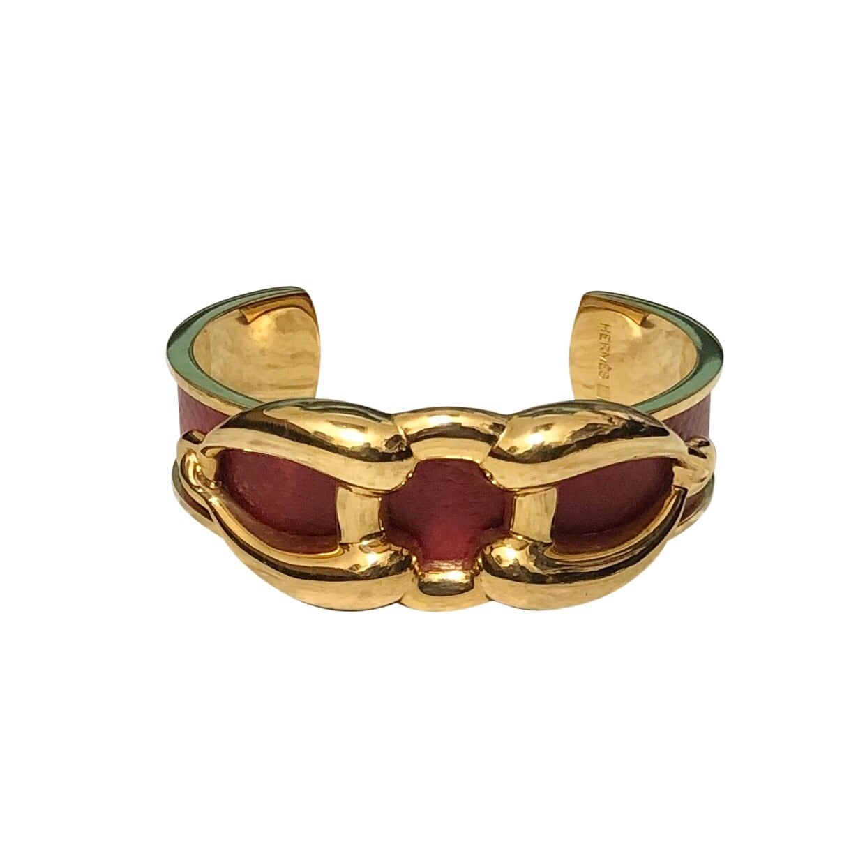 vintage HERMES metal×leather bangle | NOIR ONLINE