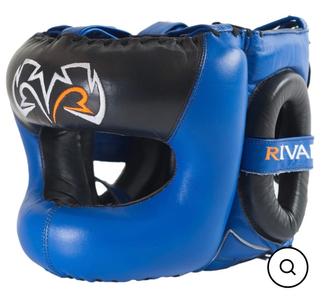 RivalライバルRHGFS3フルフェイスヘッドギア　ブラック/ブルー