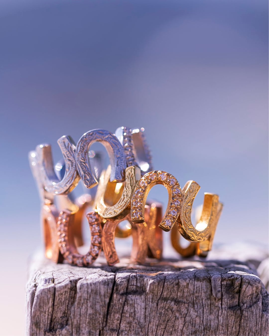Eternal horseshoe ring