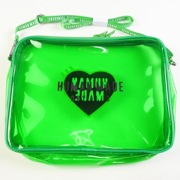 HUMAN MADE PVC  ショルダー バック POUCH large 緑