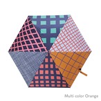 【Goma】折りたたみ傘 晴雨兼用タイプ「Multi color Orange」