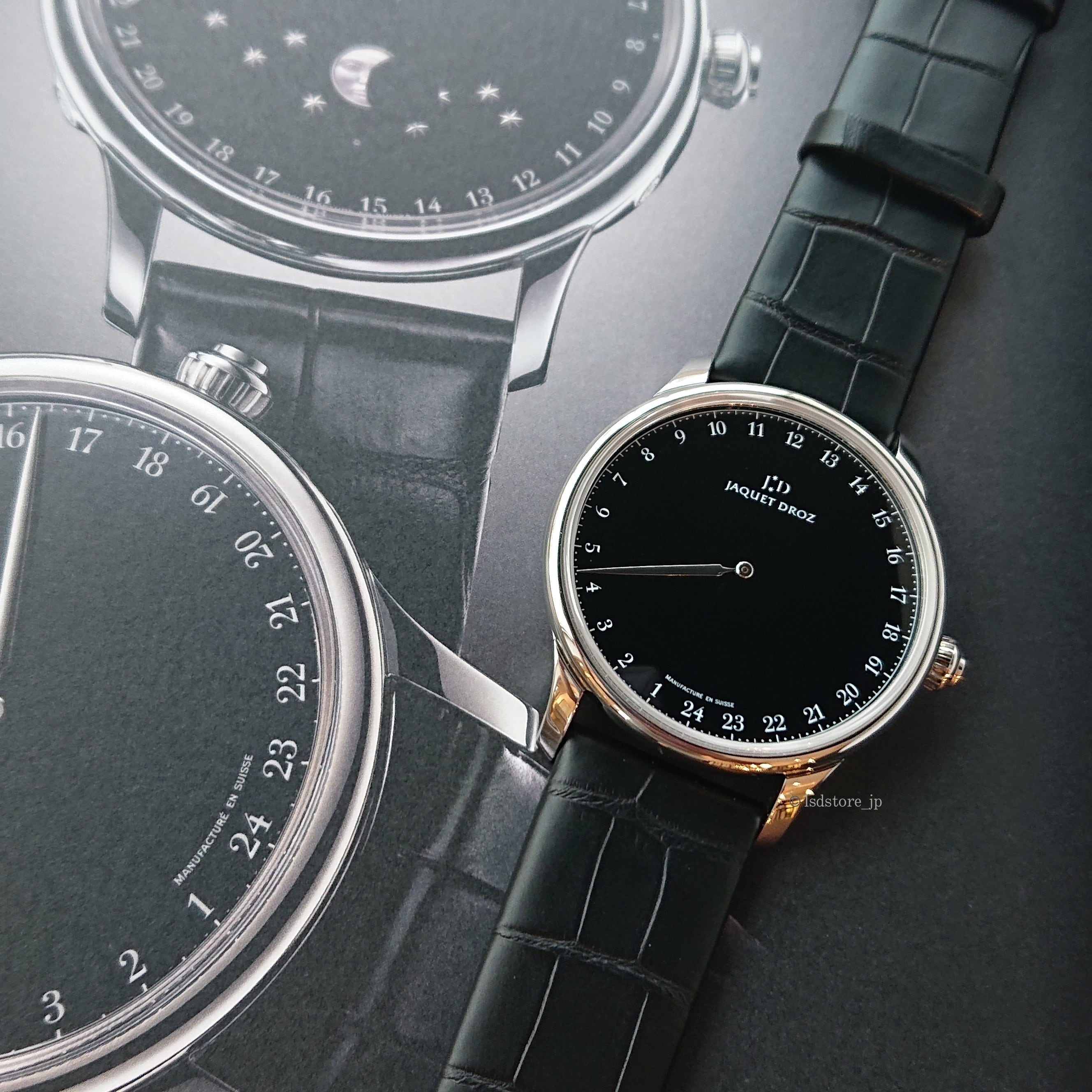 【JAQUET DROZ ジャケ・ドロー】GRANDE HEURE ONYX　グラン・ウール オニキス／国内正規品 腕時計