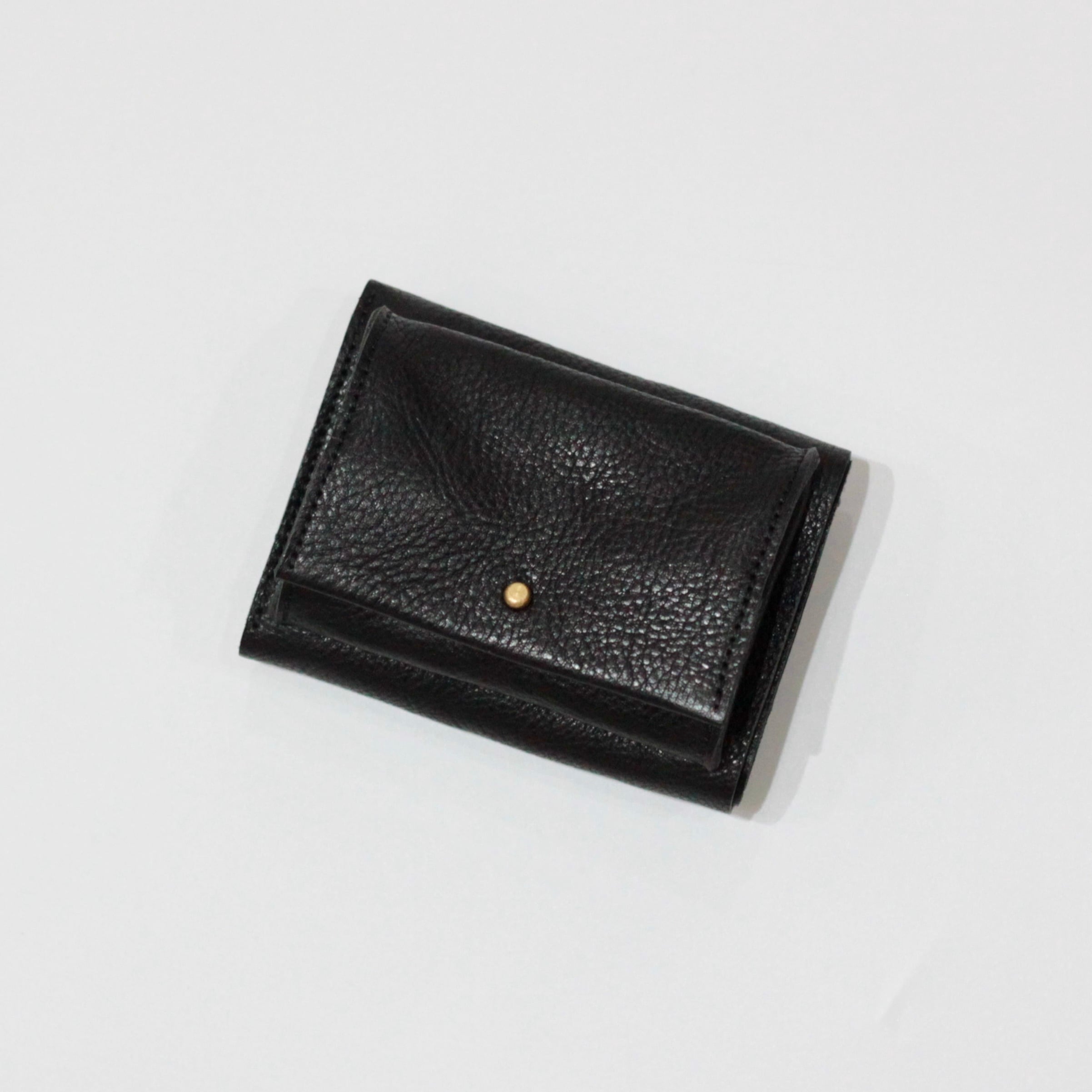 折りたたみ財布 NUMERIC TRIFOLD WALLET 三つ折り財布 Trifold wallet (black) | tomorka | 和歌山の